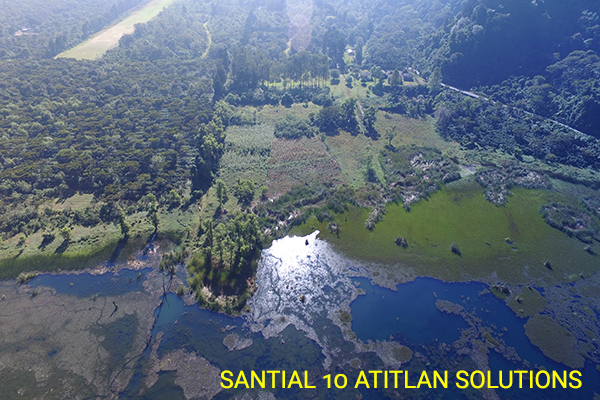 Land for sale Santiago Atitlan view front