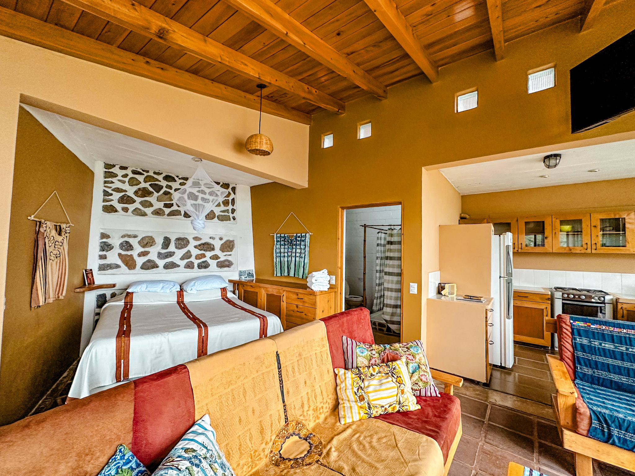 Living Room 4 One of a kind 5 volcanoes view for sale Santa Cruz La Laguna