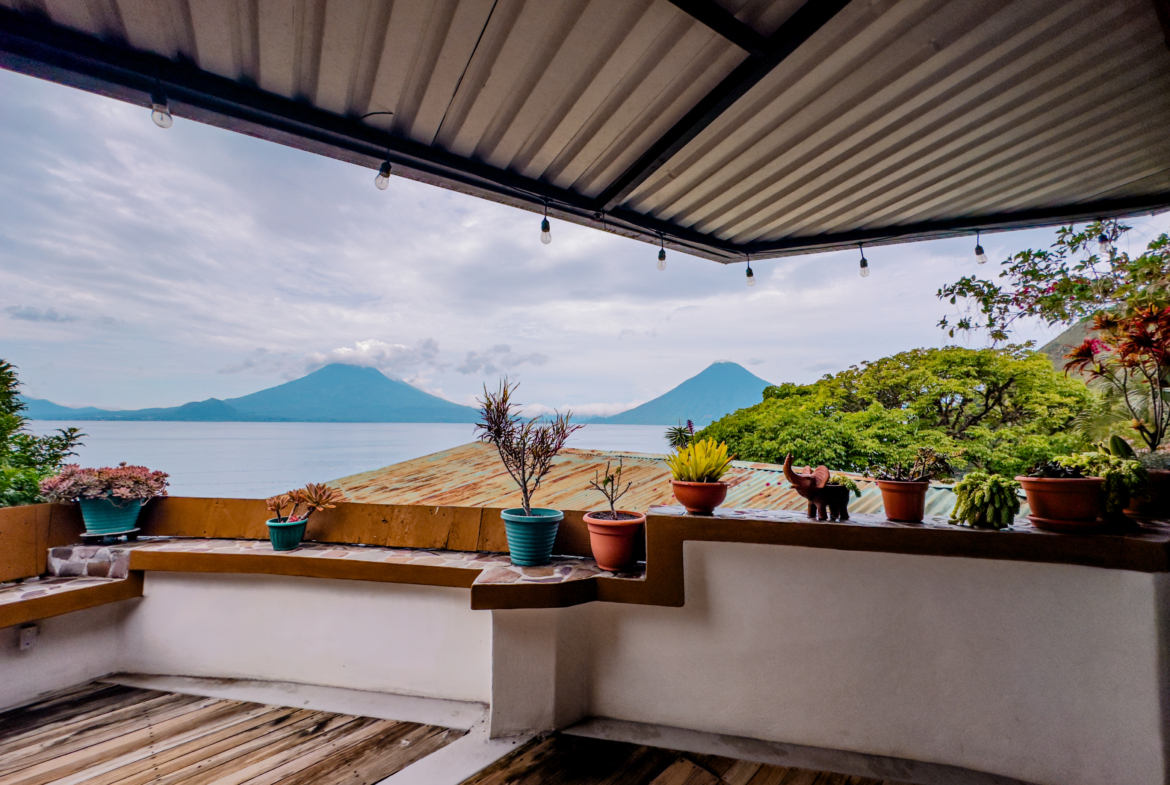 One of a kind 5 volcanoes view for sale Santa Cruz La Laguna
