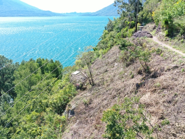 view to the lake from the top